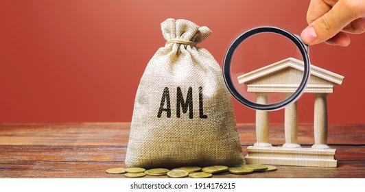 Sack of coins with 'AML' label